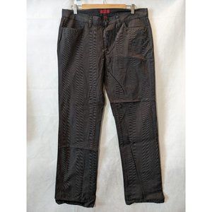 Alfani Slim FIt Dark Gray Straight Leg 100% Cotton Pants Size 33